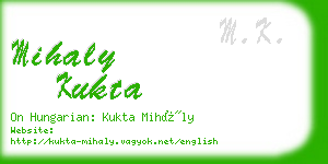 mihaly kukta business card